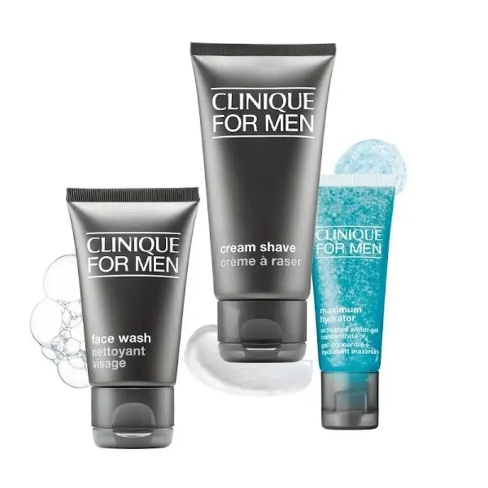 Clinique For Men Skincare Set - Gray and Blue